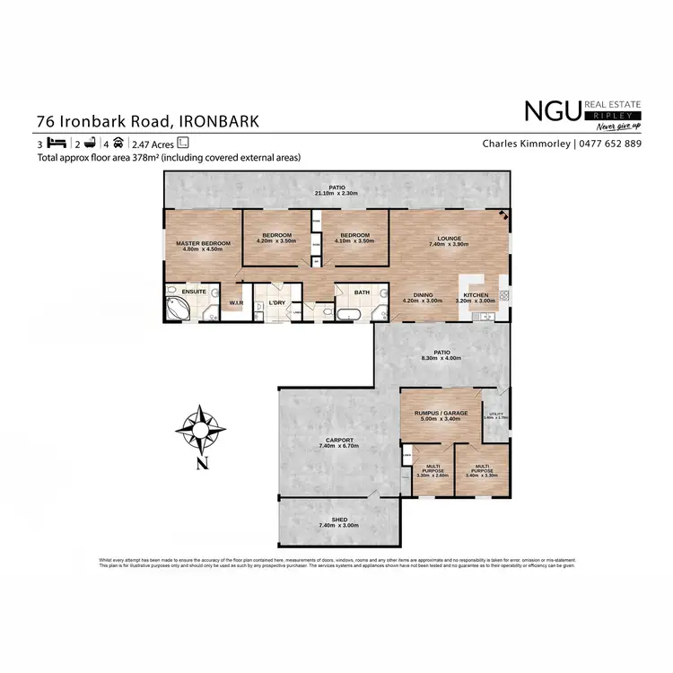 Floorplan of Homely house listing, 76 Ironbark Road, Ironbark QLD 4306