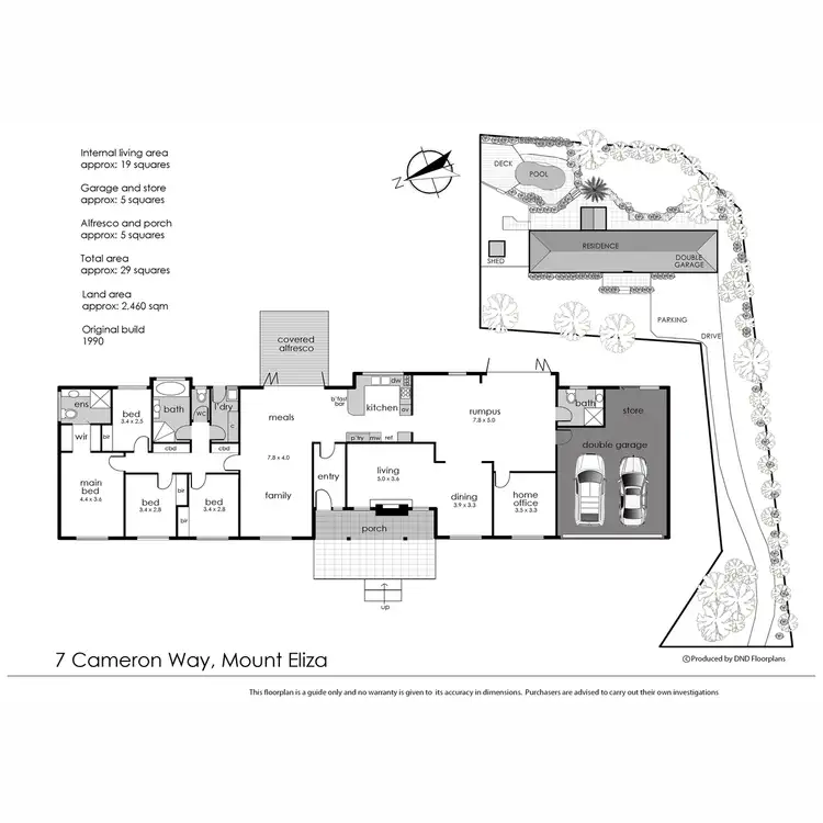 Floorplan of Homely house listing, 7 Cameron Way, Mount Eliza VIC 3930