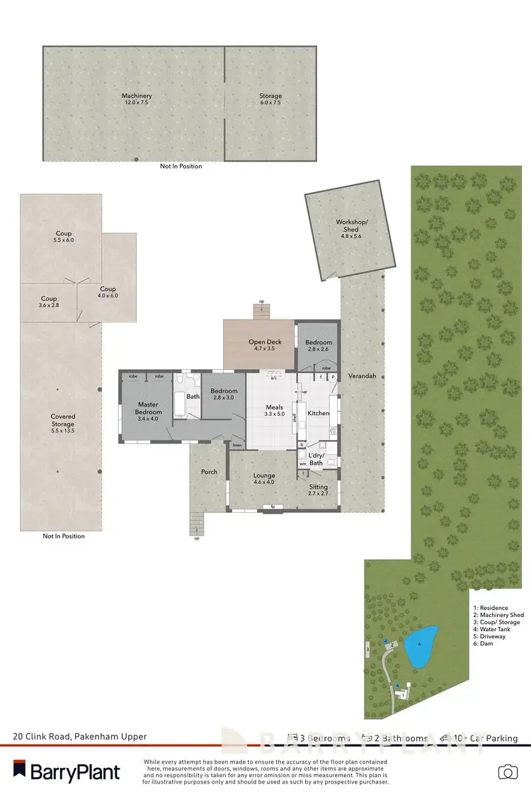 Floorplan of Homely house listing, 20 Clink Road, Pakenham Upper VIC 3810