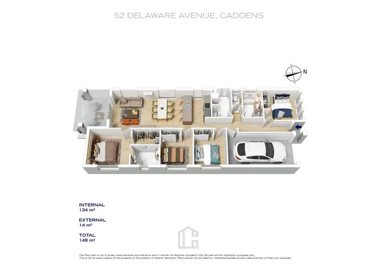 Floorplan of Homely house listing, 52 Delaware Avenue, Caddens NSW 2747