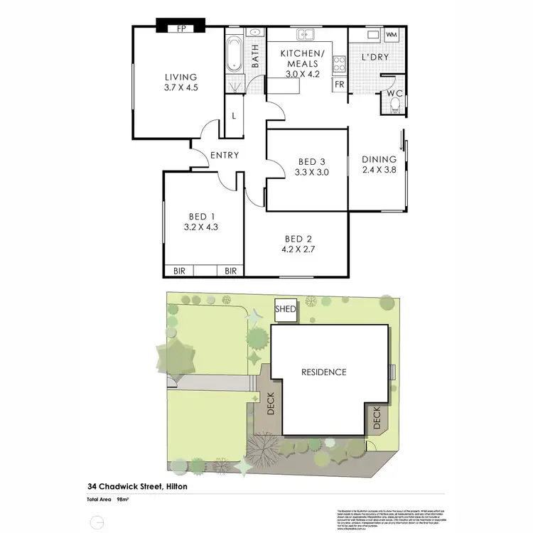 Floorplan of Homely house listing, 34 Chadwick Street, Hilton WA 6163