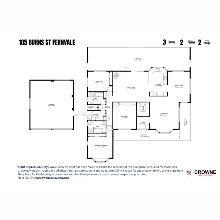 Floorplan of Homely house listing, 105 Burns Street, Fernvale QLD 4306