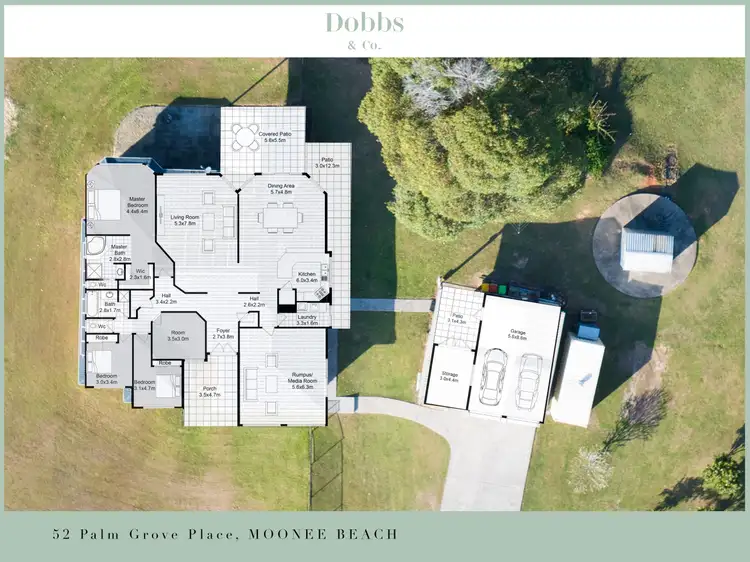 Floorplan of Homely house listing, 52 Palm Grove Place, Moonee Beach NSW 2450