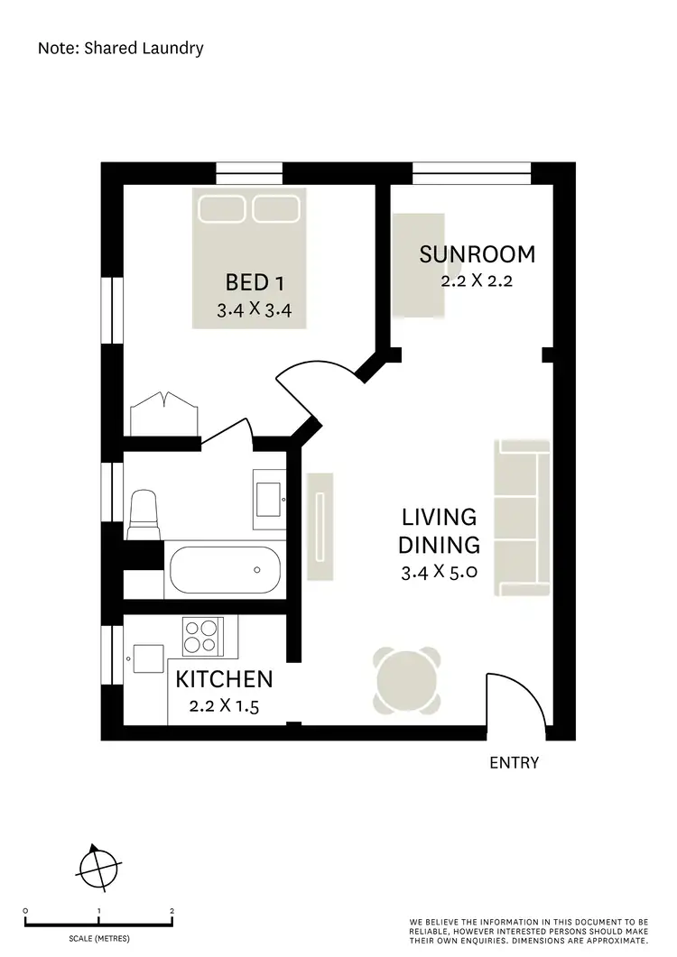 Floorplan of Homely apartment listing, 4/2 Tusculum Street, Potts Point NSW 2011
