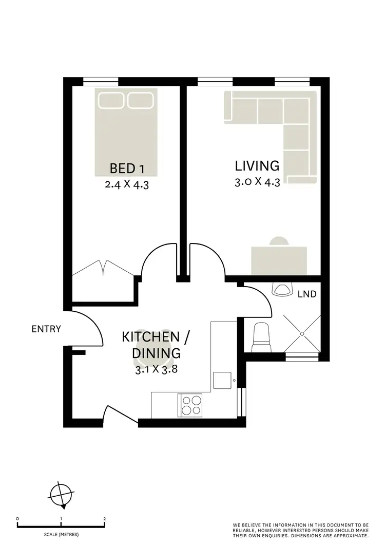 Floorplan of Homely apartment listing, 15/34 Kings Cross Road, Potts Point NSW 2011