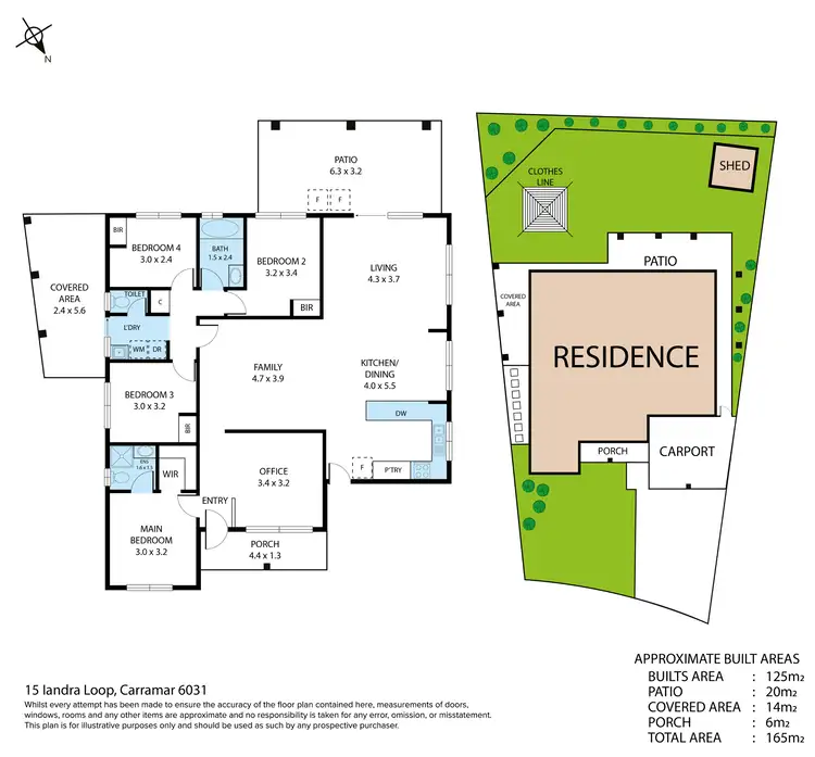 Floorplan of Homely house listing, 15 Iandra Loop, Carramar WA 6031