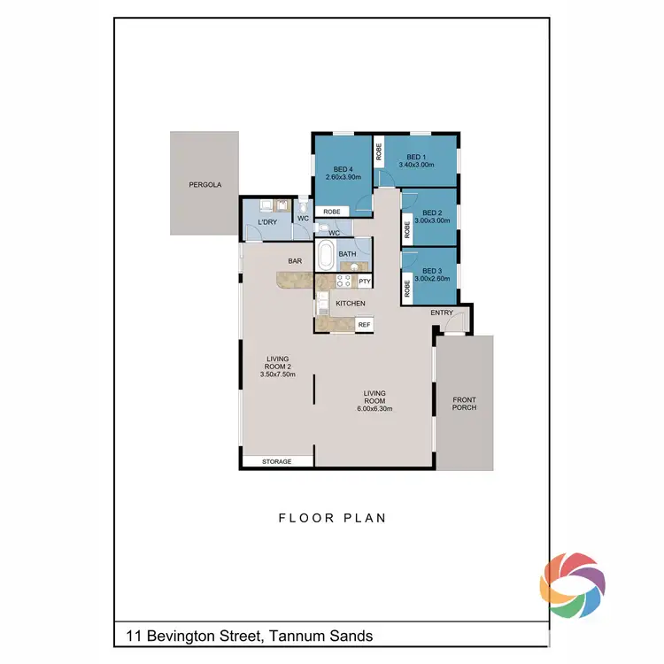 Floorplan of Homely house listing, 11 Bevington Street, Tannum Sands QLD 4680