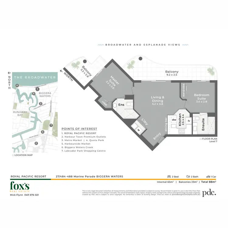Floorplan of Homely unit listing, 27/484-488 Marine Parade, Biggera Waters QLD 4216