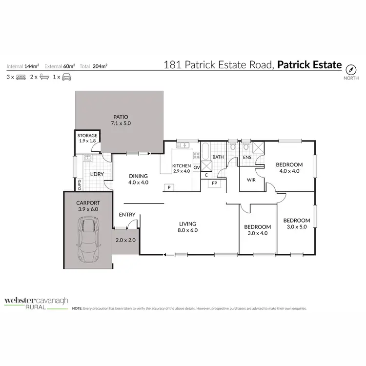 Floorplan of Homely rural property listing, 181 Patrick Estate Road, Patrick Estate QLD 4311