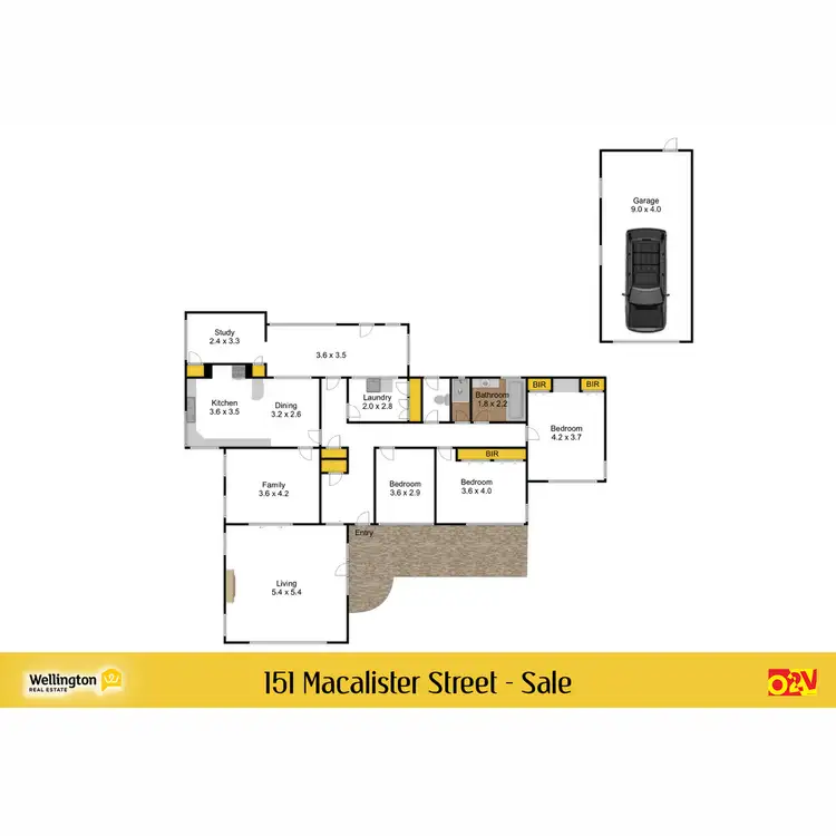 Floorplan of Homely house listing, 151 Macalister Street, Sale VIC 3850
