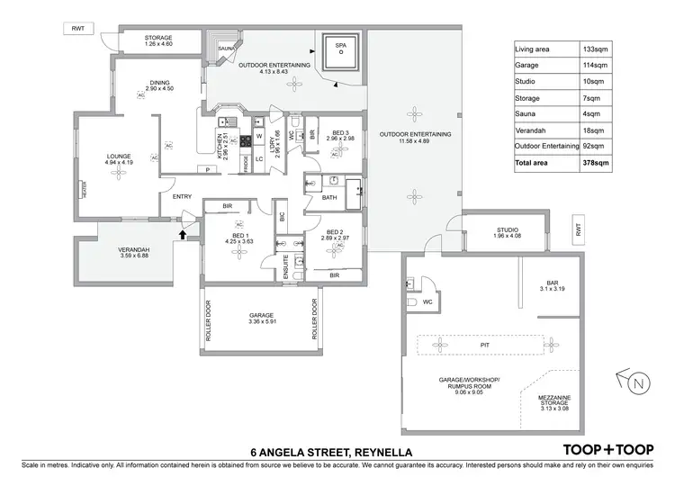 Floorplan of Homely house listing, 6 Angela Street, Reynella SA 5161
