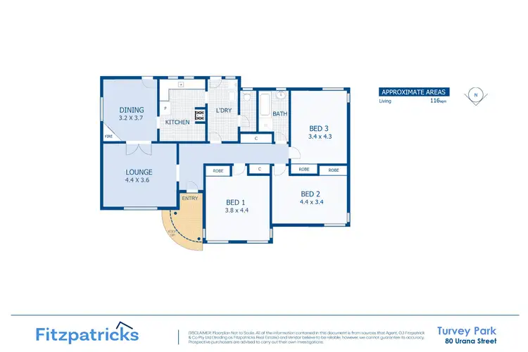 Floorplan of Homely house listing, 80 Urana Street, Turvey Park NSW 2650