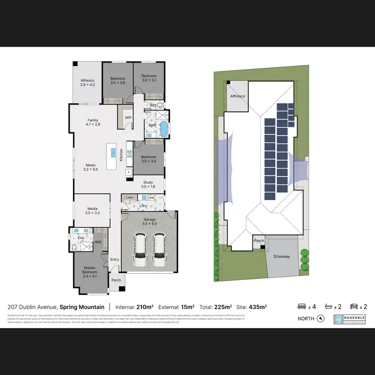 Floorplan of Homely house listing, 207 Dublin Avenue, Spring Mountain QLD 4300
