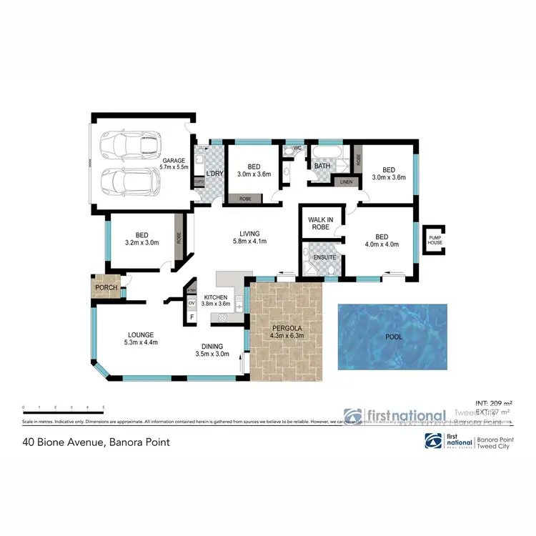 Floorplan of Homely house listing, 40 Bione Avenue, Banora Point NSW 2486