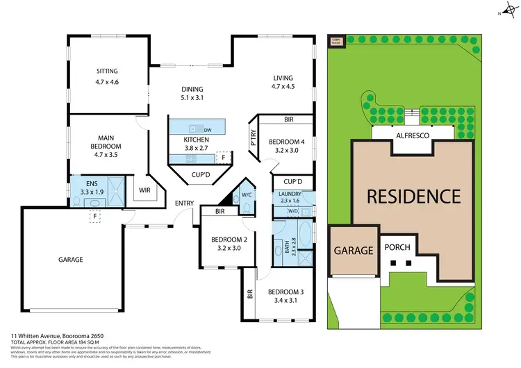Floorplan of Homely house listing, 11 Whitten Avenue, Boorooma NSW 2650