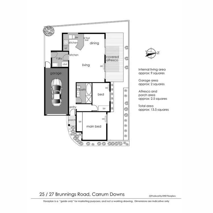 Floorplan of Homely unit listing, 25/27 Brunnings Road, Carrum Downs VIC 3201