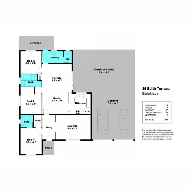 Floorplan of Homely house listing, 85 Edith Terrace, Balaklava SA 5461