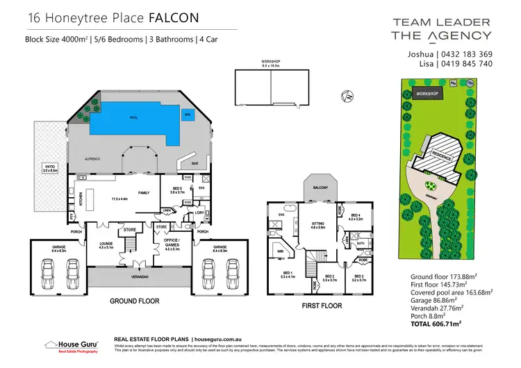 Floorplan of Homely house listing, 16 Honeytree Place, Falcon WA 6210