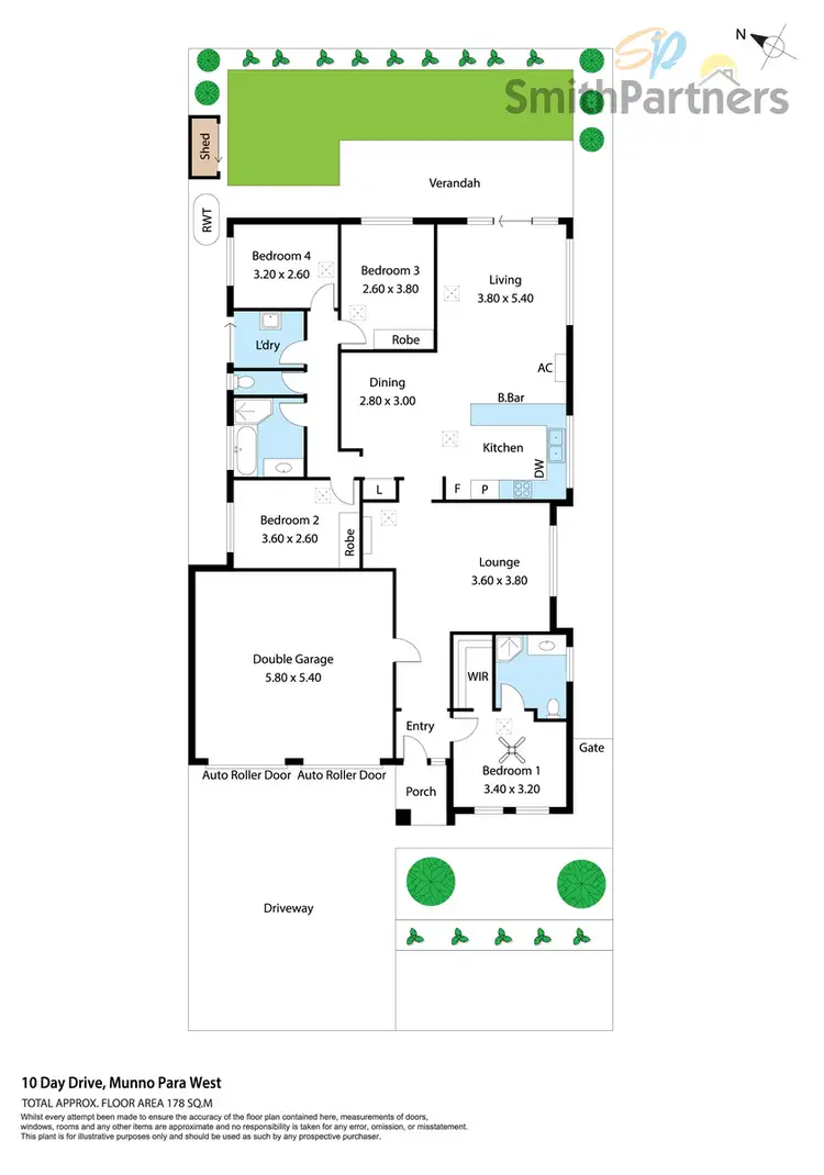 Floorplan of Homely house listing, 10 Days Drive, Munno Para West SA 5115