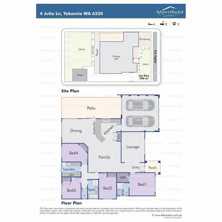 Floorplan of Homely house listing, 4 Julia Lane, Yakamia WA 6330