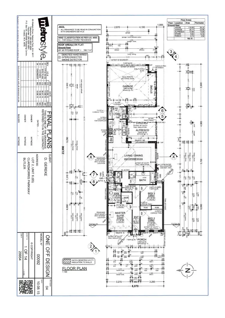 Floorplan of Homely villa listing, 6/65 Claremorris Parkway, Butler WA 6036