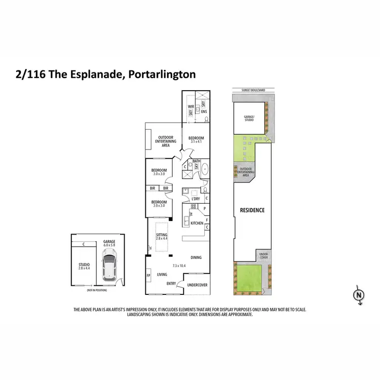 Floorplan of Homely house listing, 2/116 The Esplanade, Portarlington VIC 3223