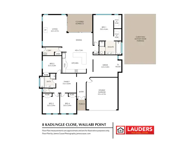 Floorplan of Homely house listing, 8 Kadungle Close, Wallabi Point NSW 2430