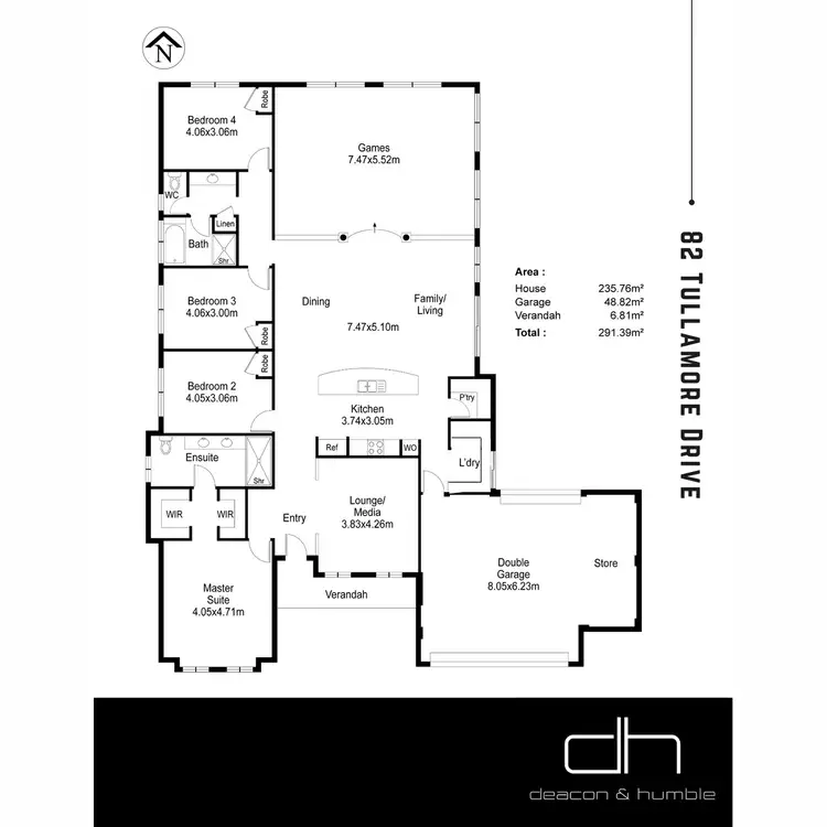 Floorplan of Homely house listing, 82 Tullamore Drive, Darch WA 6065
