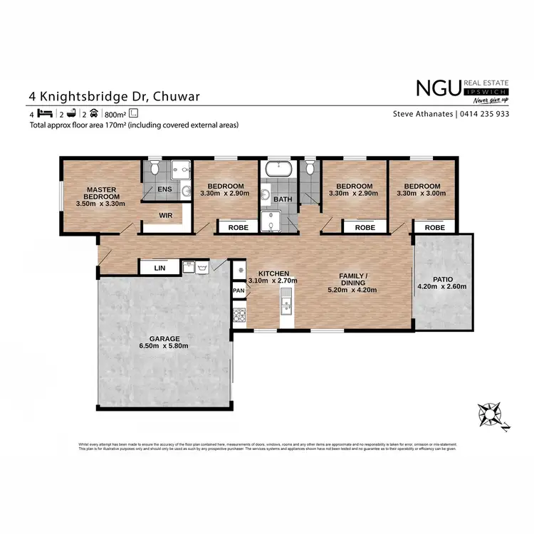 Floorplan of Homely house listing, 4 Knightsbridge Drive, Chuwar QLD 4306
