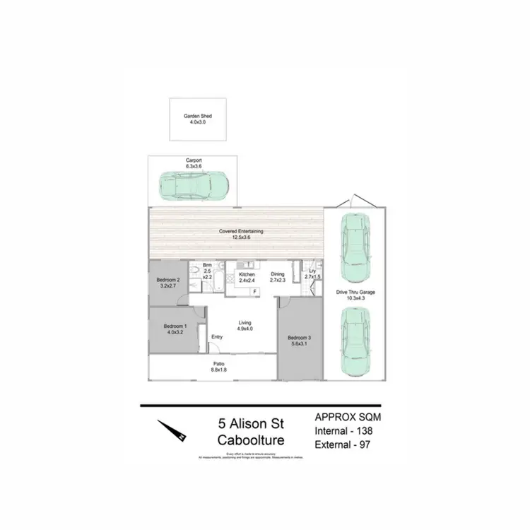 Floorplan of Homely house listing, 5 Alison Street, Caboolture QLD 4510