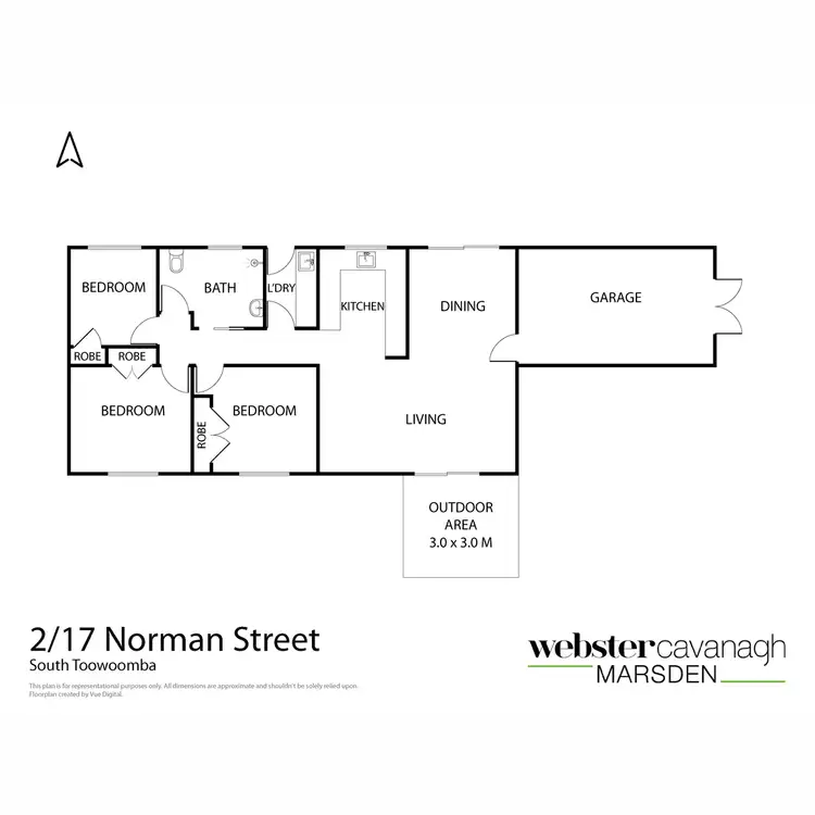 Floorplan of Homely unit listing, 2/17 Norman Street, South Toowoomba QLD 4350