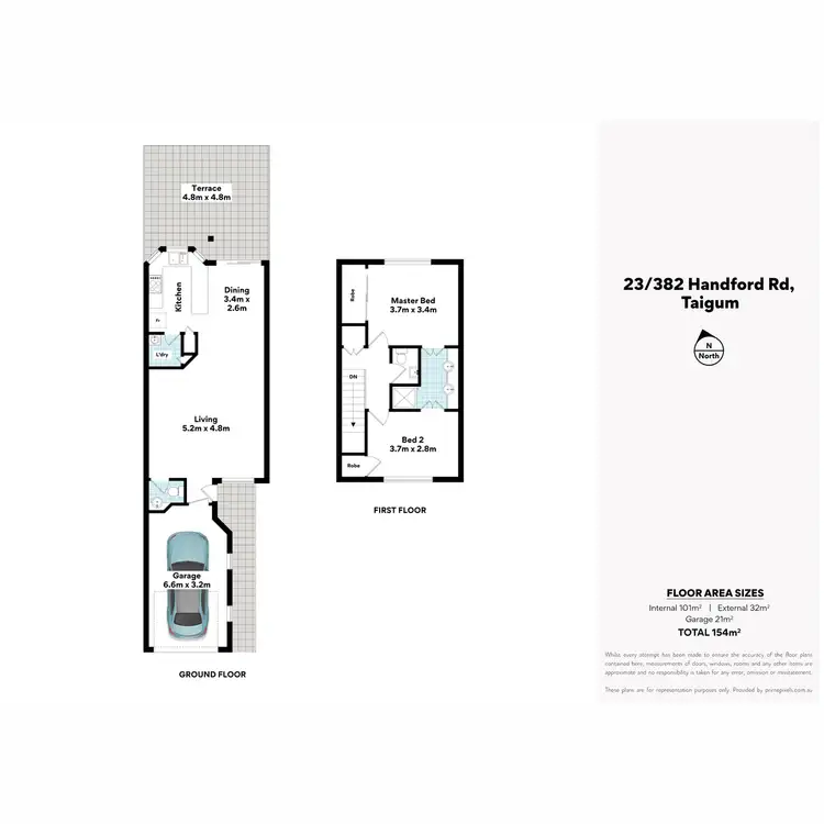 Floorplan of Homely townhouse listing, 23/382 Handford Road, Taigum QLD 4018