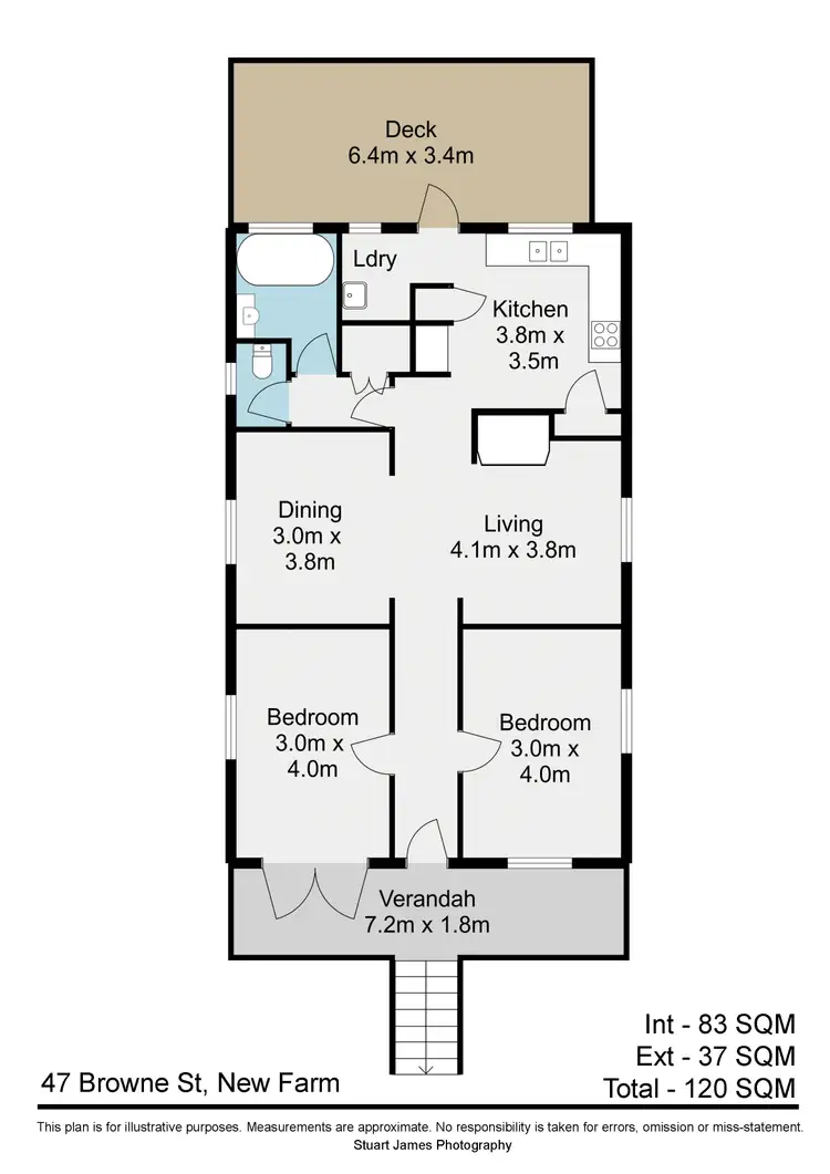 Floorplan of Homely house listing, 47 Browne Street, New Farm QLD 4005