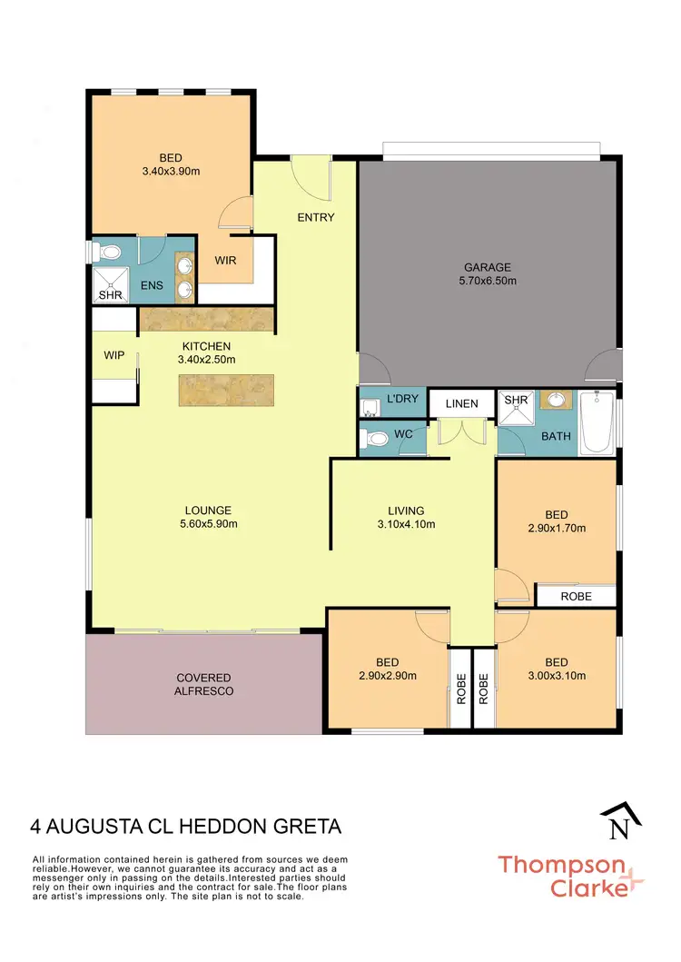 Floorplan of Homely house listing, 4 Augusta Close, Heddon Greta NSW 2321