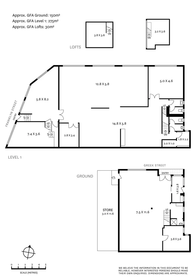 Floorplan of Homely warehouse listing, 5a Franklyn Street, Glebe NSW 2037
