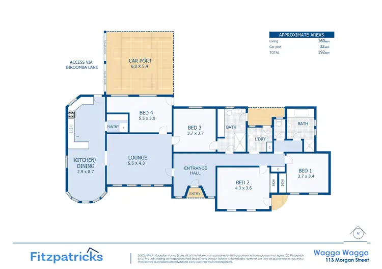 Floorplan of Homely house listing, 113 Morgan Street, Wagga Wagga NSW 2650