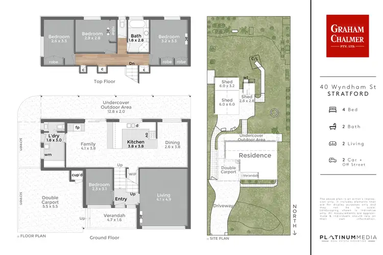 Floorplan of Homely house listing, 40 Wyndham Street, Stratford VIC 3862