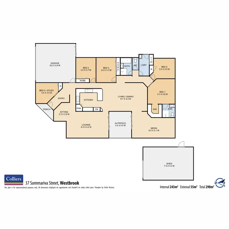 Floorplan of Homely house listing, 37 Sommariva Street, Westbrook QLD 4350