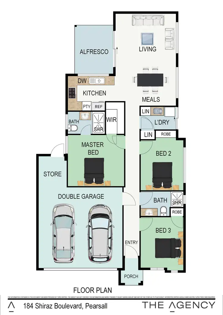 Floorplan of Homely house listing, 184 Shiraz Boulevard, Pearsall WA 6065