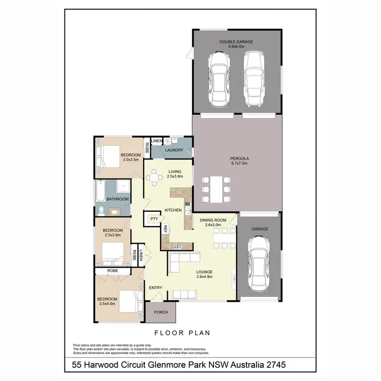 Floorplan of Homely house listing, 55 Harwood Circuit, Glenmore Park NSW 2745