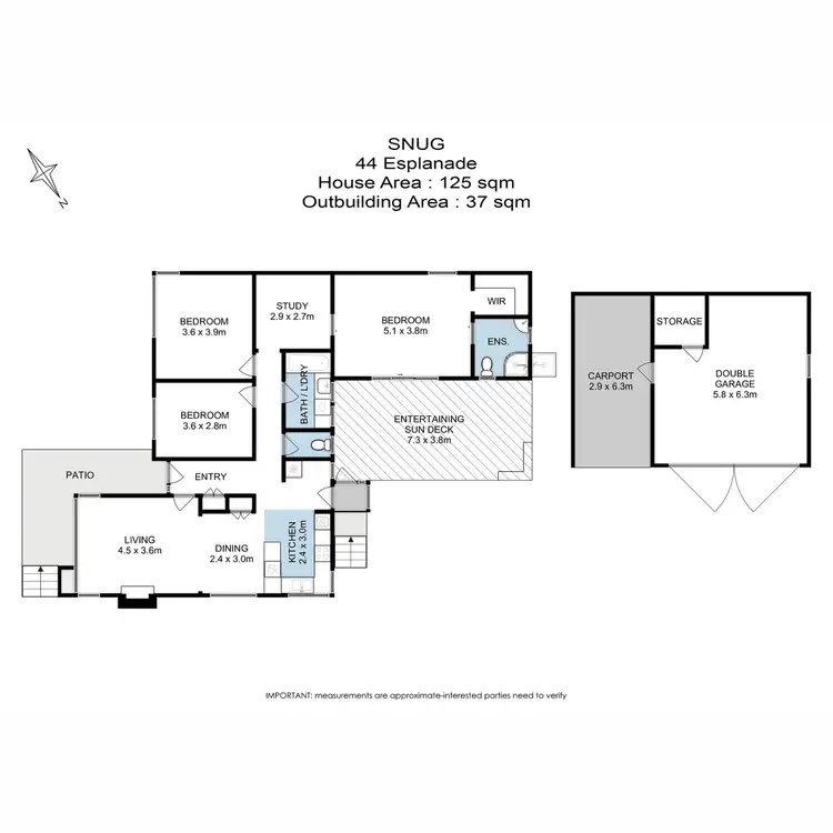 Floorplan of Homely house listing, 44 Esplanade, Snug TAS 7054