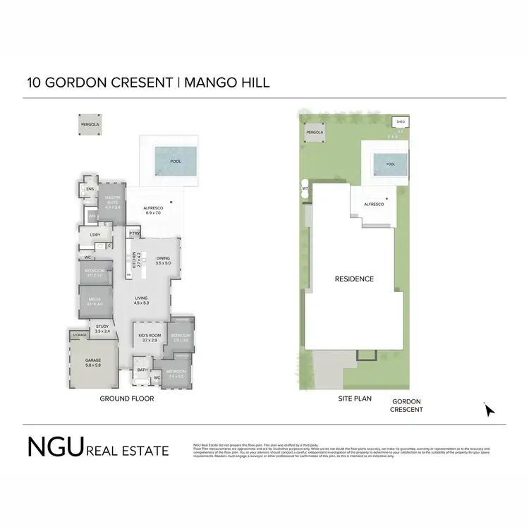 Floorplan of Homely house listing, 10 Gordon Crescent, Mango Hill QLD 4509