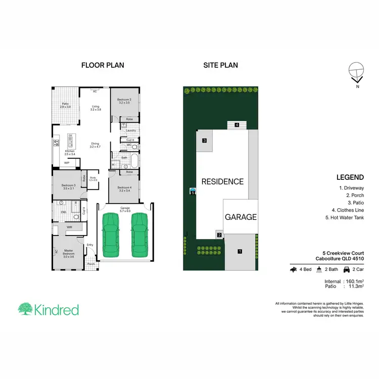 Floorplan of Homely house listing, 5 Creekview Court, Caboolture QLD 4510