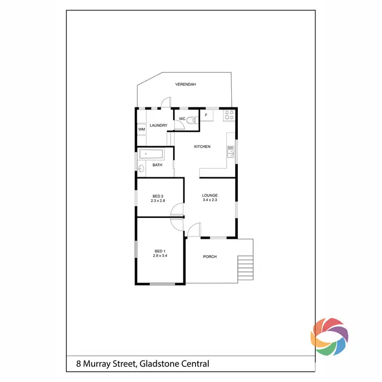 Floorplan of Homely house listing, 8 Murray Street, Gladstone Central QLD 4680