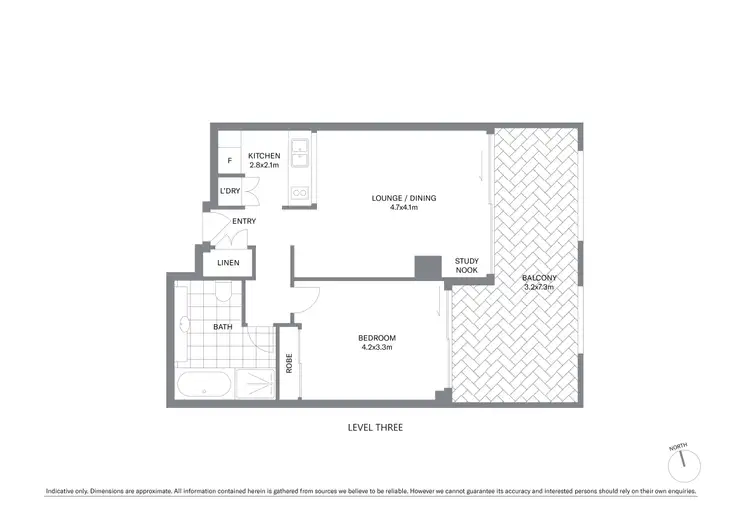 Floorplan of Homely apartment listing, 316/187 Kent Street, Sydney NSW 2000