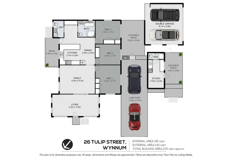 Floorplan of Homely house listing, 26 Tulip Street, Wynnum QLD 4178