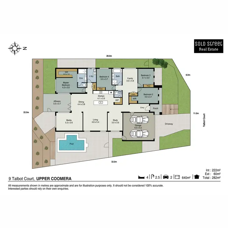 Floorplan of Homely house listing, 9 Talbot Court, Upper Coomera QLD 4209