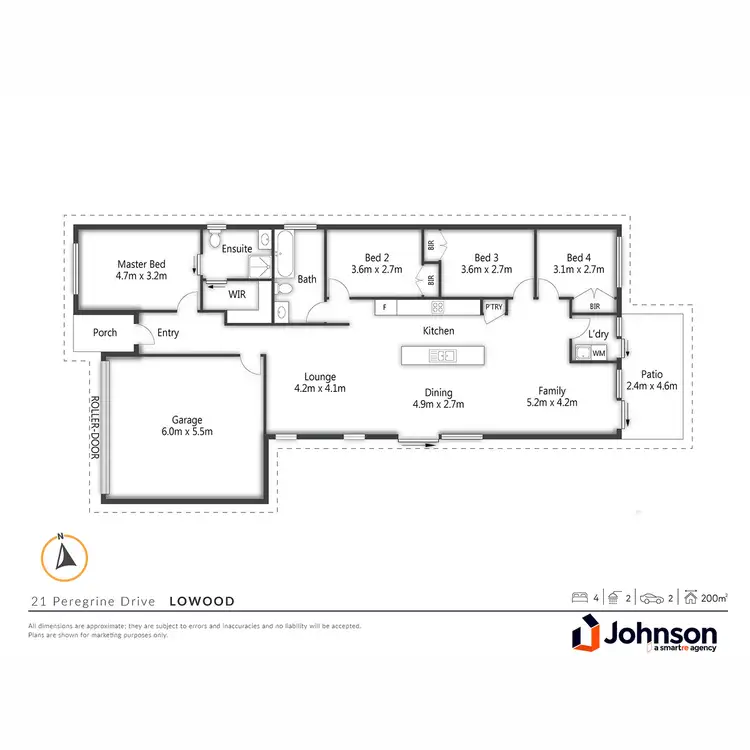 Floorplan of Homely house listing, 21 Peregrine Drive, Lowood QLD 4311