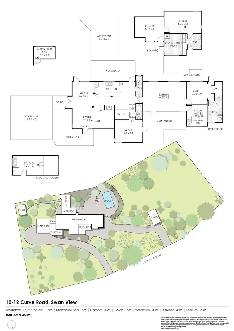 Floorplan of Homely house listing, 10 & 12 Curve Road, Swan View WA 6056