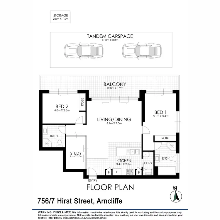 Floorplan of Homely apartment listing, 756/7 Hirst Street, Arncliffe NSW 2205